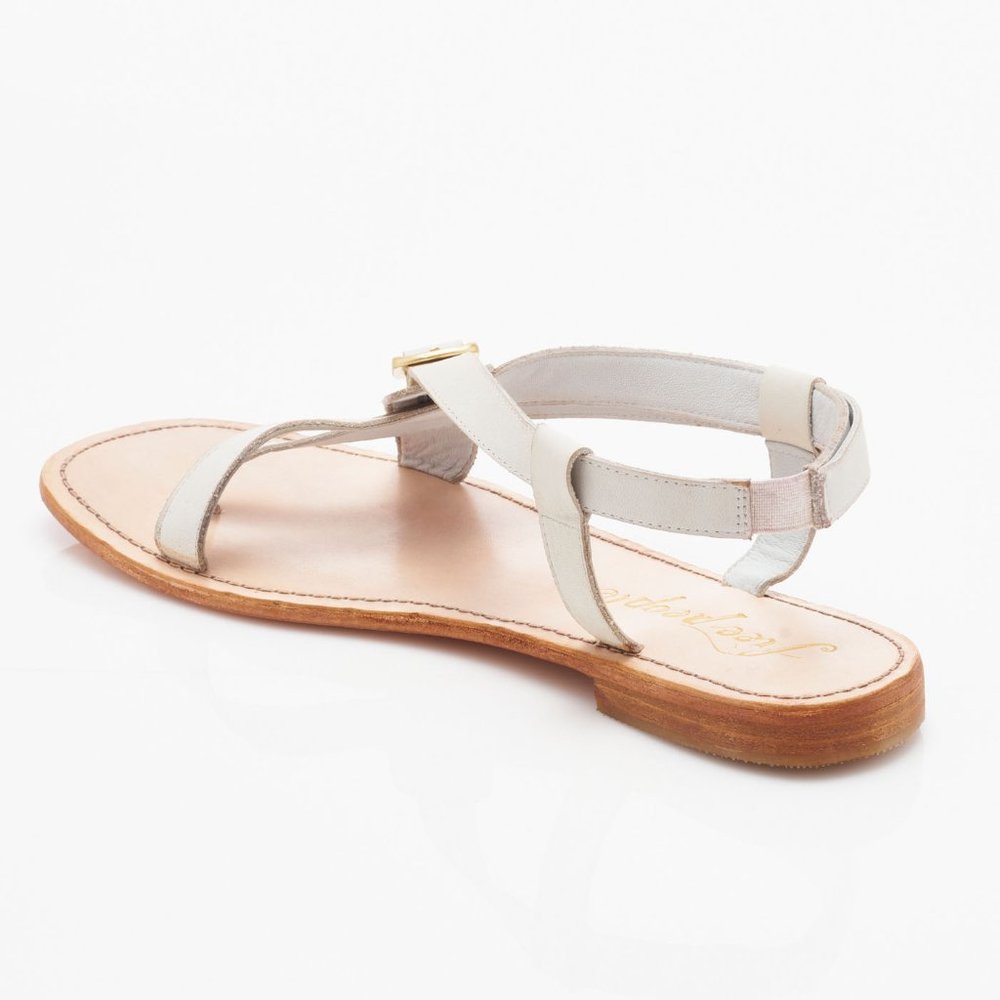 🎉LAST CHANCE🎉 FREE PEOPLE La Risa Flat Sandals / White - Picture 5 of 10